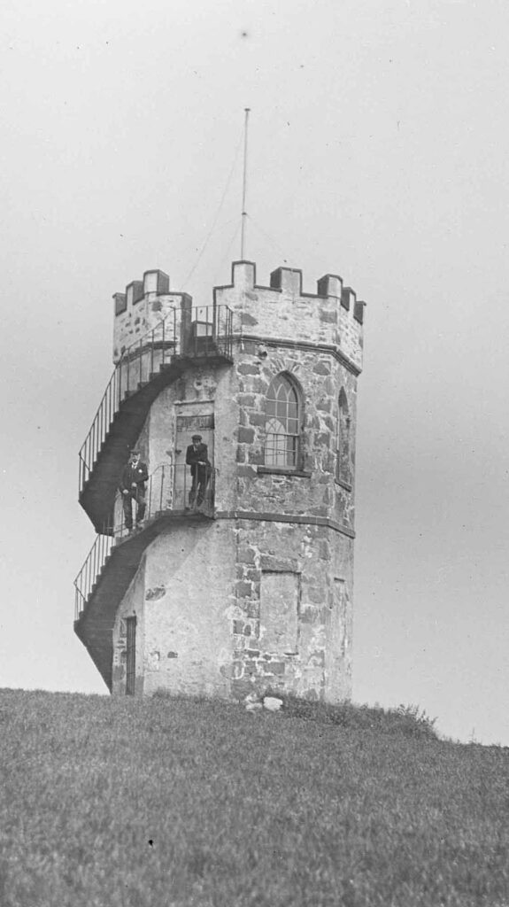 Gartincaber Tower, Doune, pre 1940s, image by Thomas W. J. Leishman (1885 – 1965), 